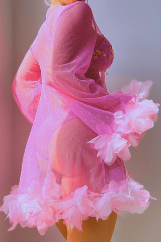 Madame X Pink Babydoll Robe